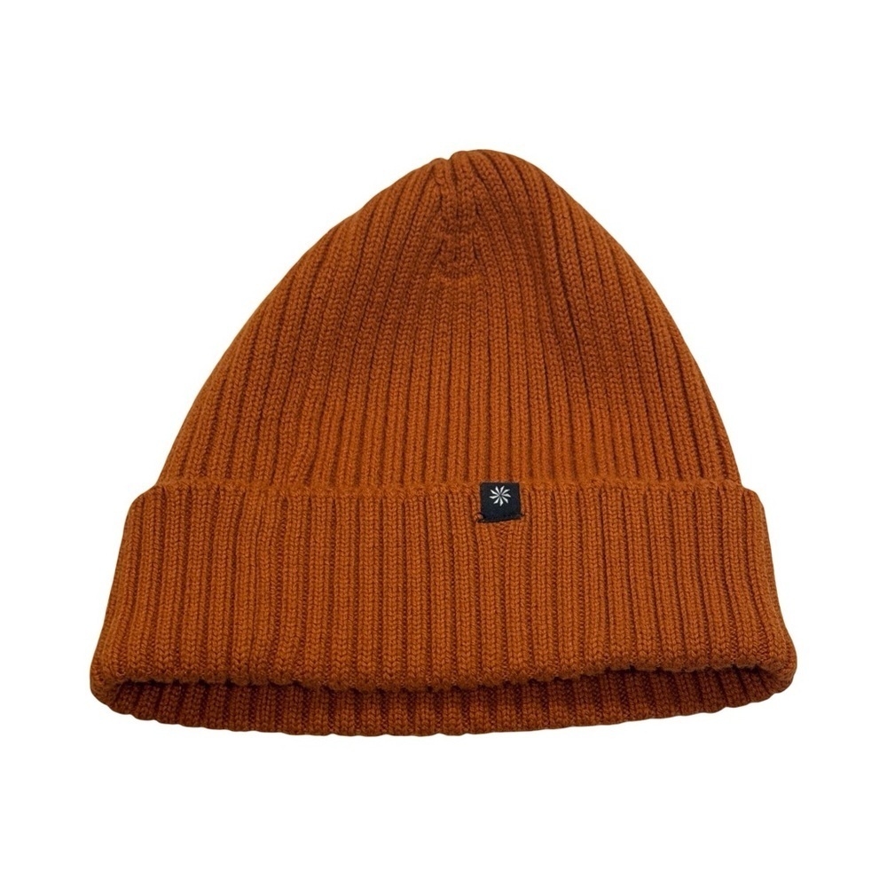Athleta Ribbed Knit Beanie. Burnt Orange Color